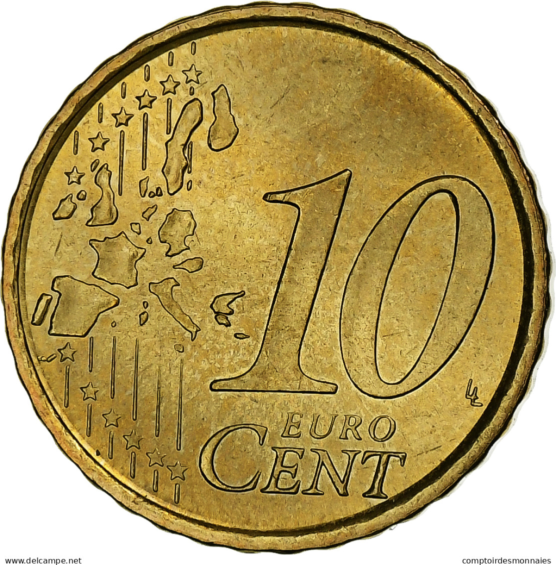 Espagne, Juan Carlos I, 10 Euro Cent, 2003, Madrid, SUP+, Laiton, KM:1043 - Spain