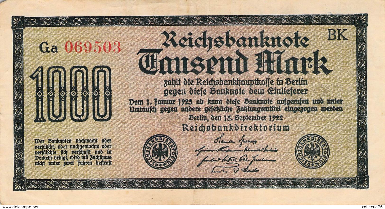 LOT 16 BILLETS ALLEMANDS DIVERS VALEURS MARKS BRIEFMARKEN - Sonstige – Europa