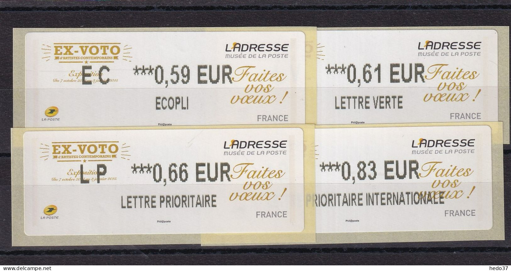 France Timbres De Distributeurs N°1161 - 4 Ex. - Neuf ** Sans Charnière - TB - 2010-... Abgebildete Automatenmarke