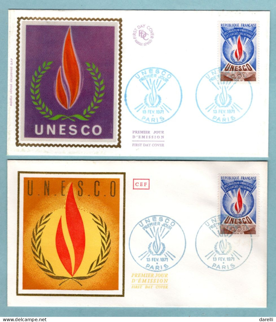 FDC France 1971 - UNESCO 1971 - YT 41 - 75 Paris - 1970-1979