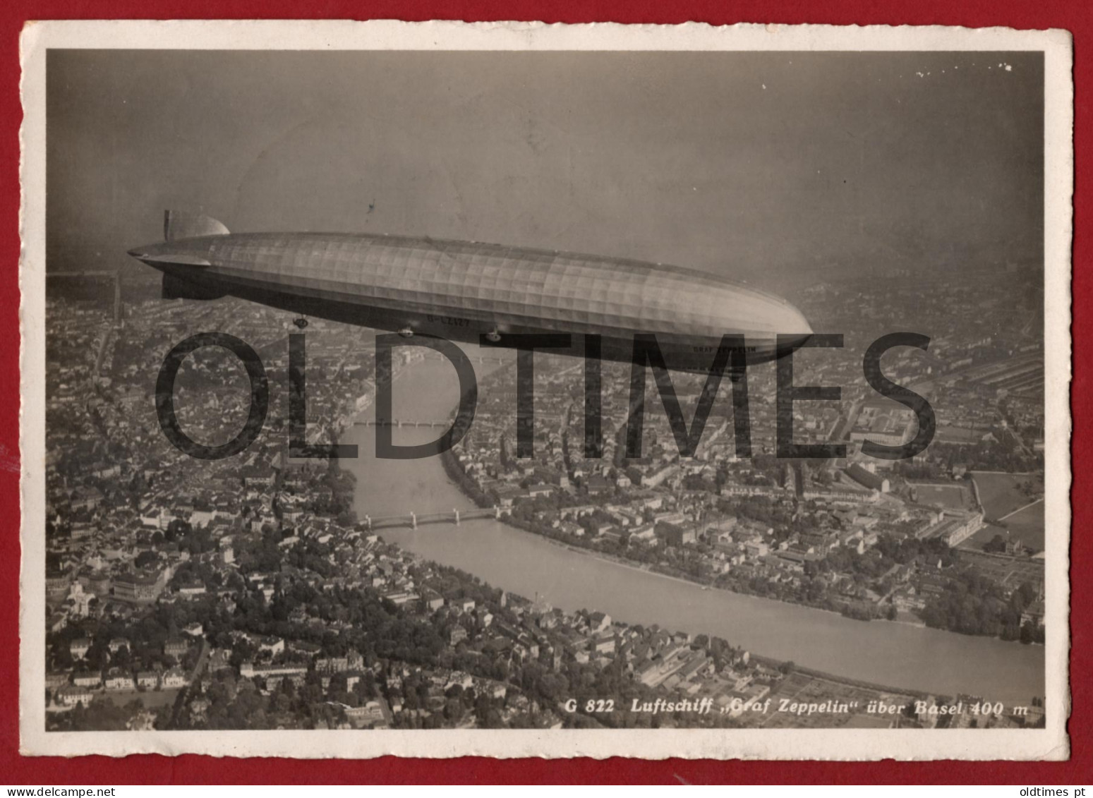 SWITZERLAND - BASEL - LUFTSCHIFF - GRAF ZEPPELIN - CIRCULATED 1930 REAL PHOTO PC - Sammlungen & Sammellose