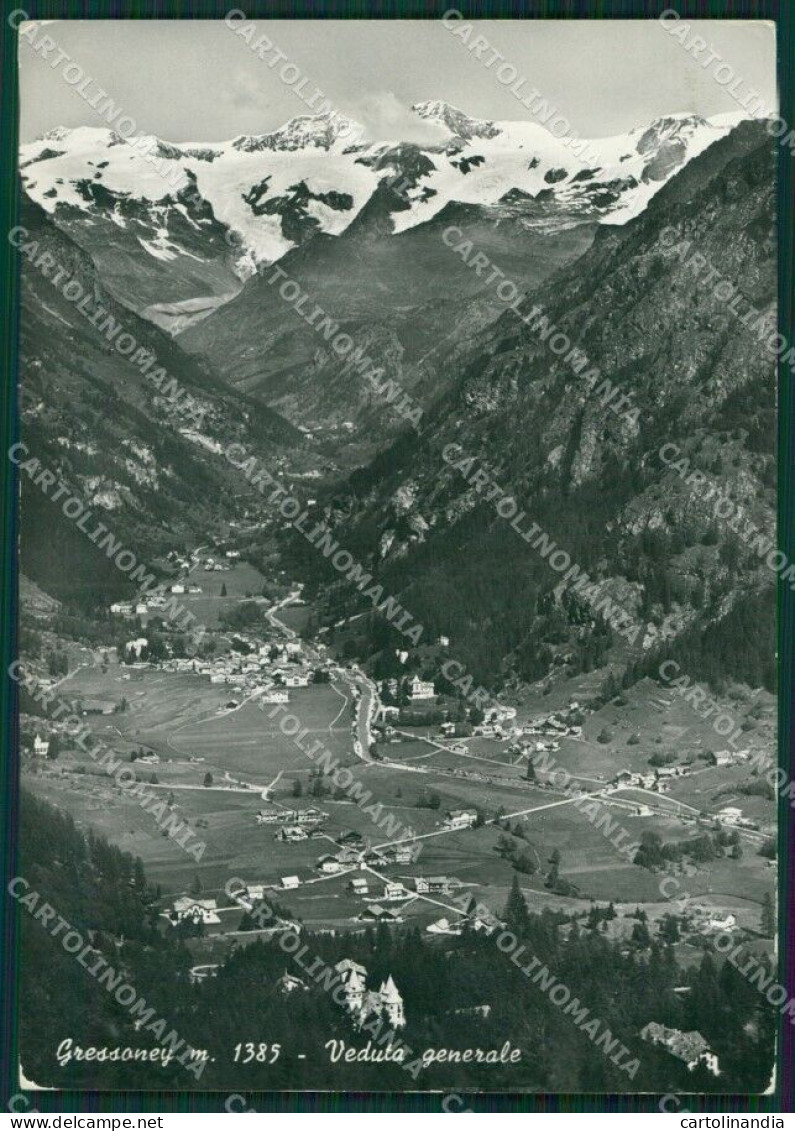 Aosta Gressoney Foto FG Cartolina KB1844 - Aosta