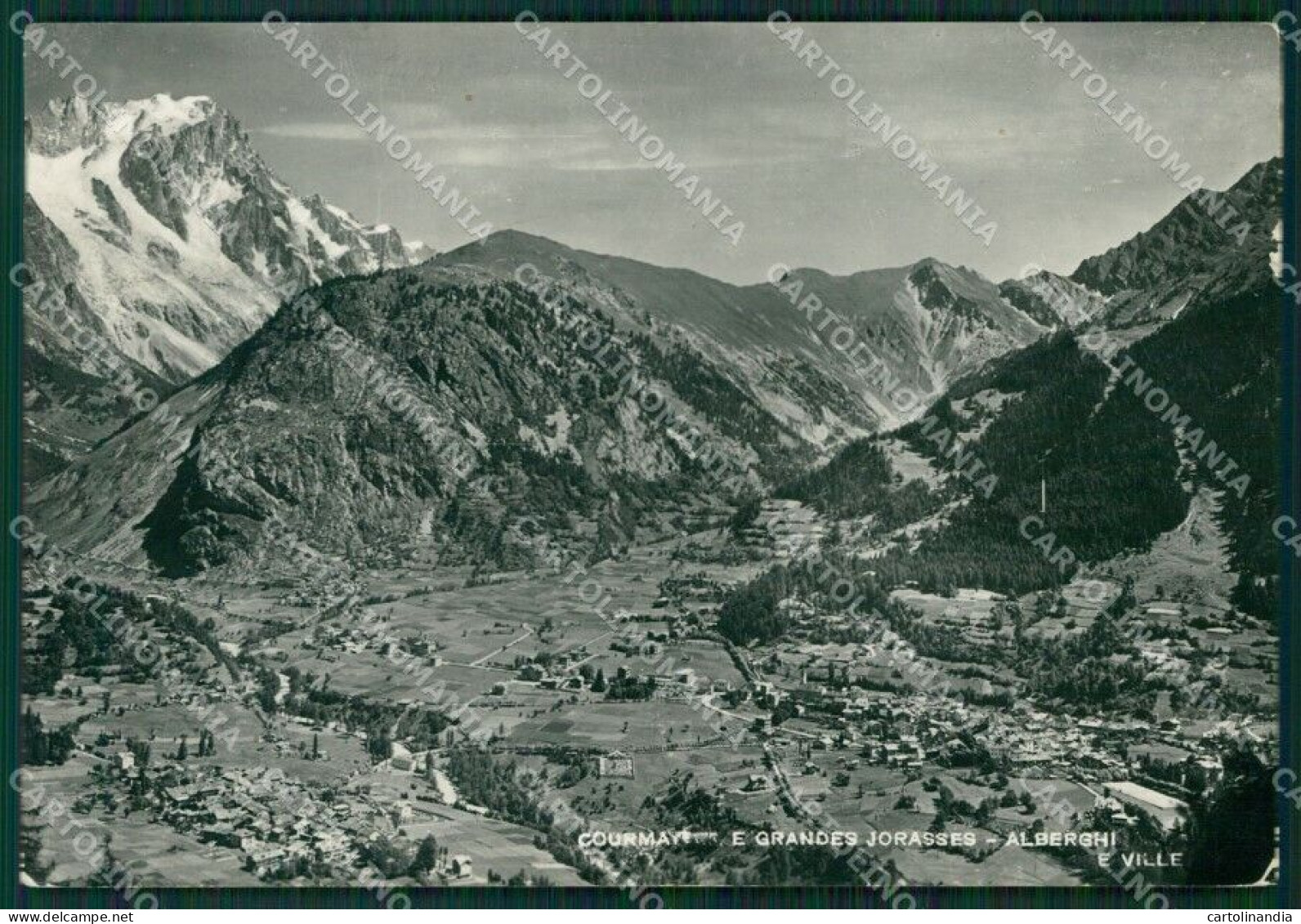 Aosta Courmayeur Grandes Jorasses PIEGHINE Foto FG Cartolina KB1841 - Aosta