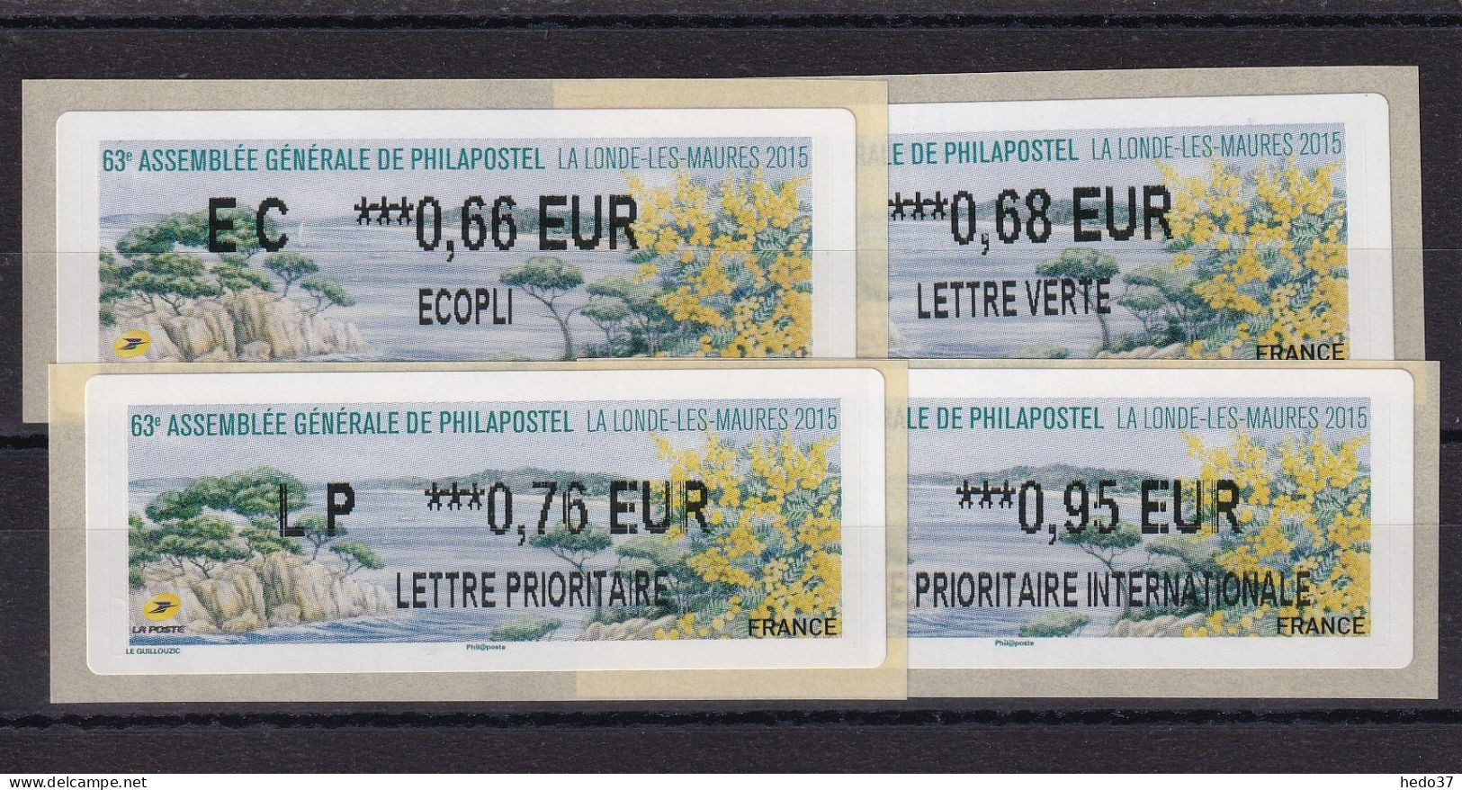 France Timbres De Distributeurs N°1176 - 4 Ex. - Neuf ** Sans Charnière - TB - 2010-... Abgebildete Automatenmarke