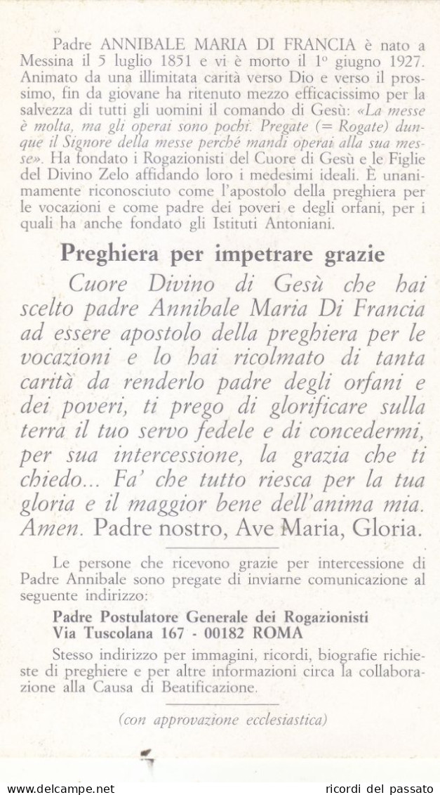 Santino Padre Annibale M. Di Francia - Santini