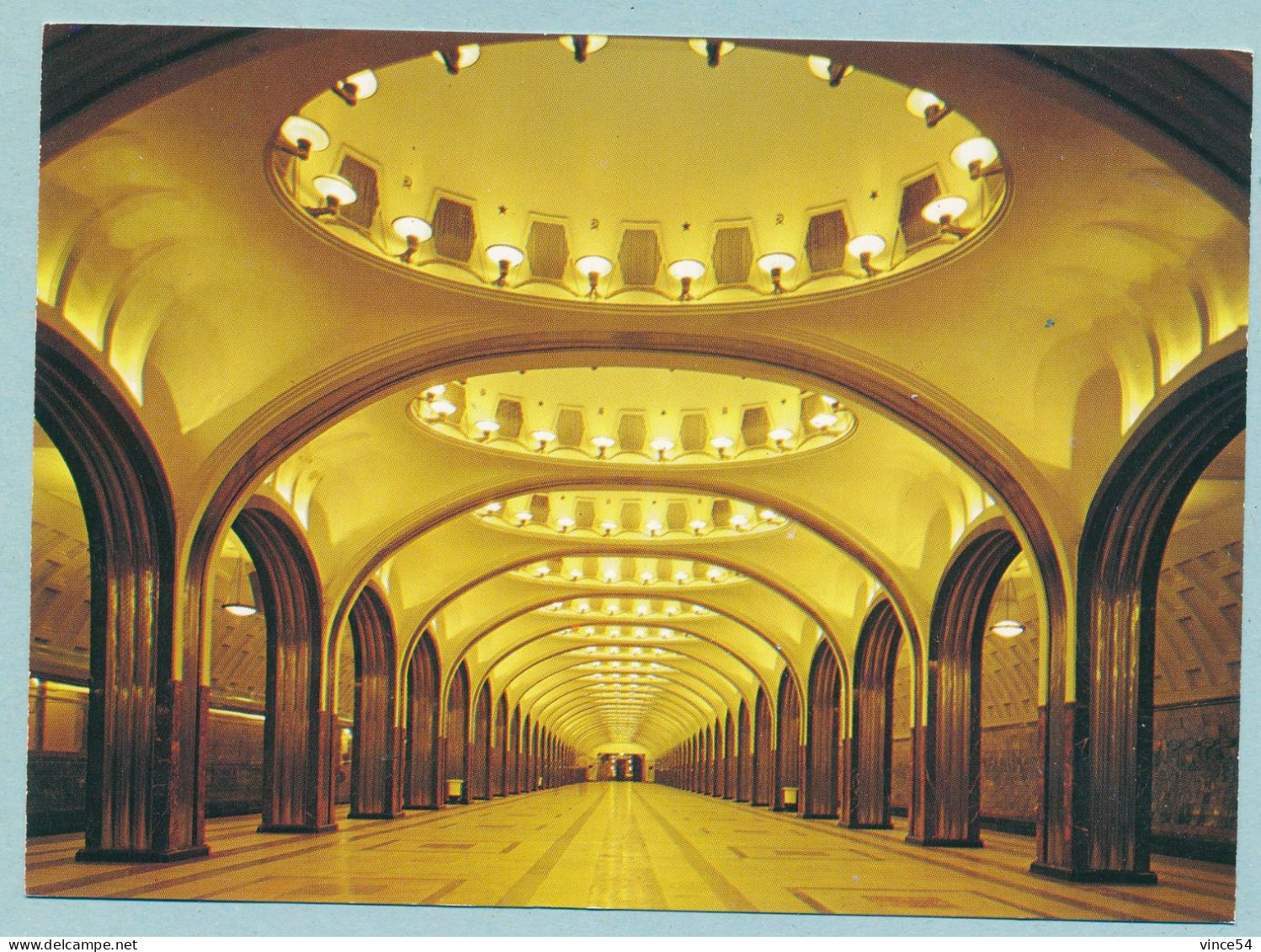 Moscow - Mayakovskaya Metro Station - Interior - Rusia