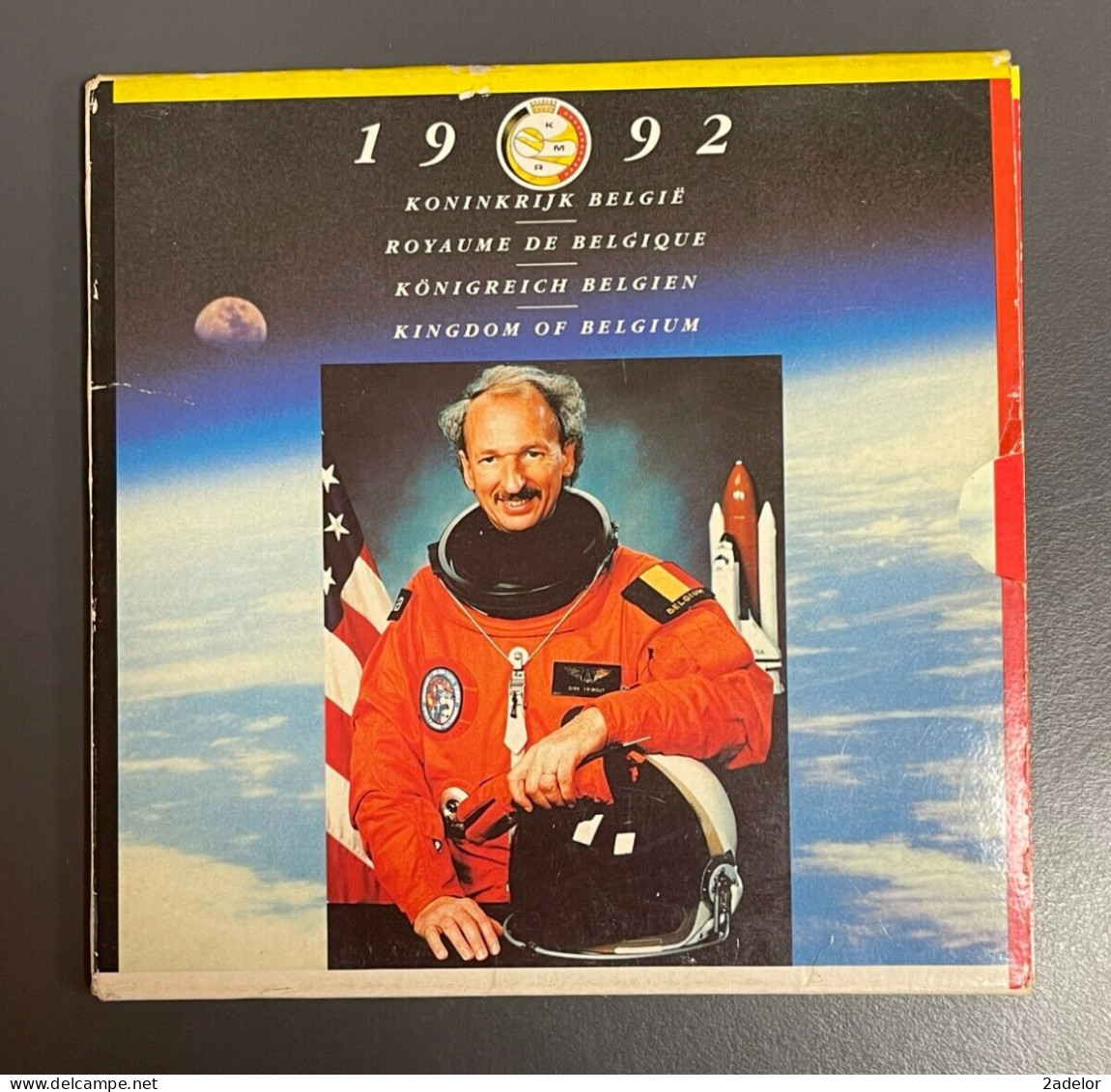 Coffret Du Royaume De Belgique, Fleurs De Coins 1992, Astronaute Dirk Frimout - Colecciones
