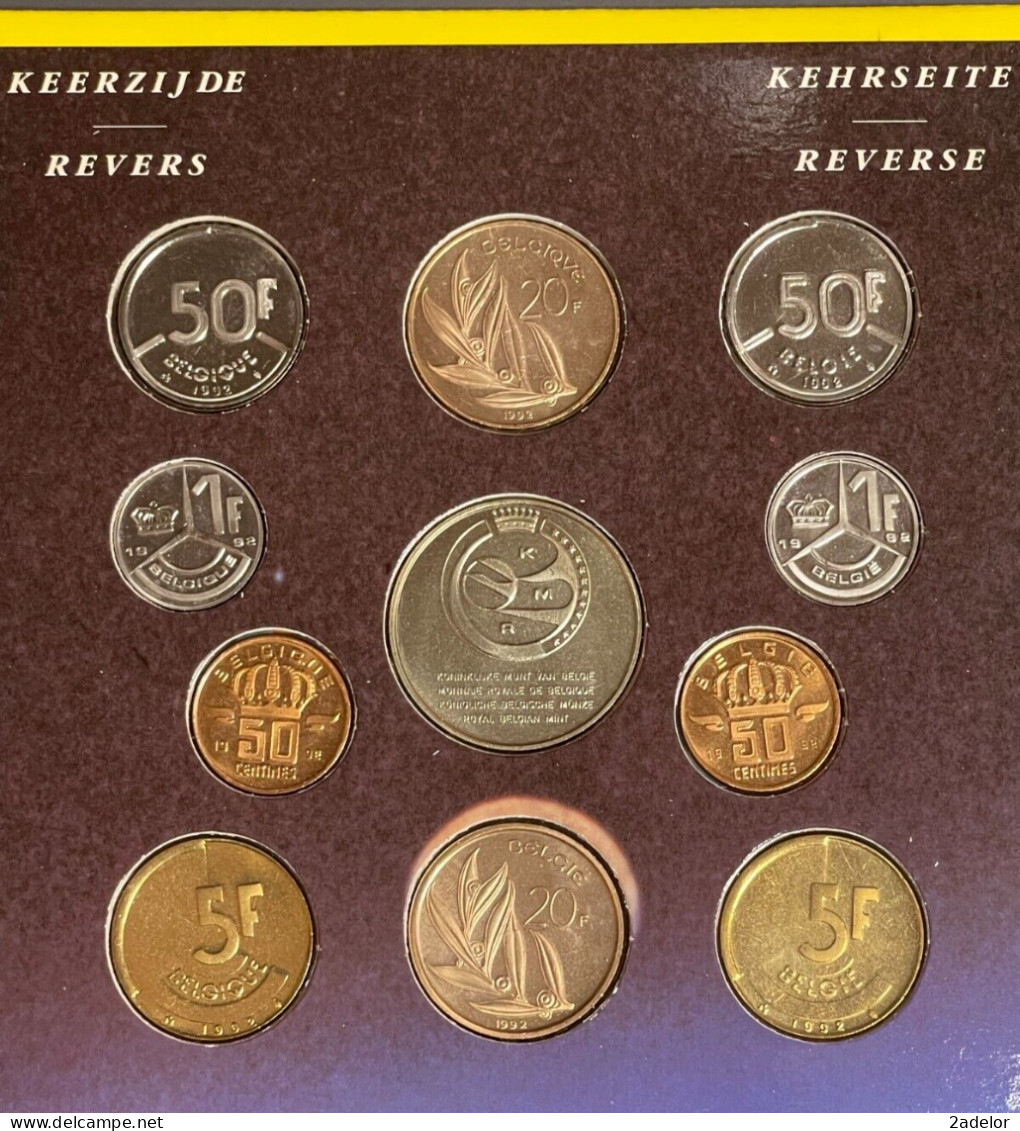 Coffret Du Royaume De Belgique, Fleurs De Coins 1992, Astronaute Dirk Frimout - Verzamelingen