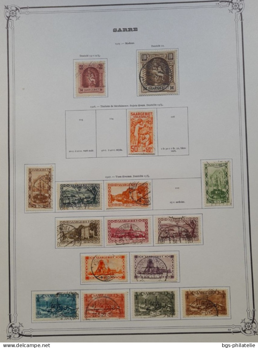 Sarre, Collection De Timbres Neufs * Et Oblitérés. - Collections (sans Albums)