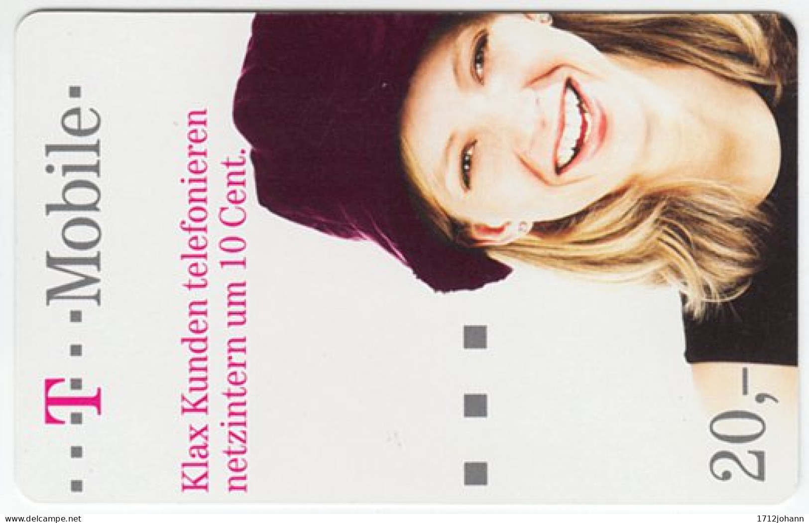 AUSTRIA N-192 Recharge T-Mobile - People, Woman - Used - Oesterreich