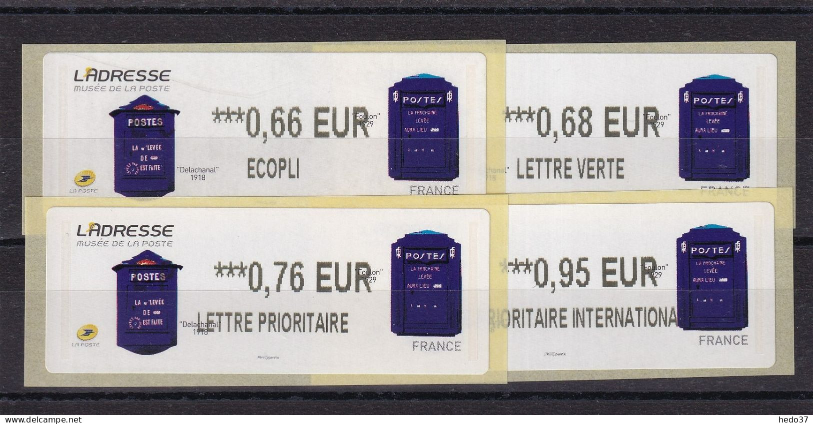 France Timbres De Distributeurs N°1177 - 4 Ex. - Neuf ** Sans Charnière - TB - 2010-... Abgebildete Automatenmarke