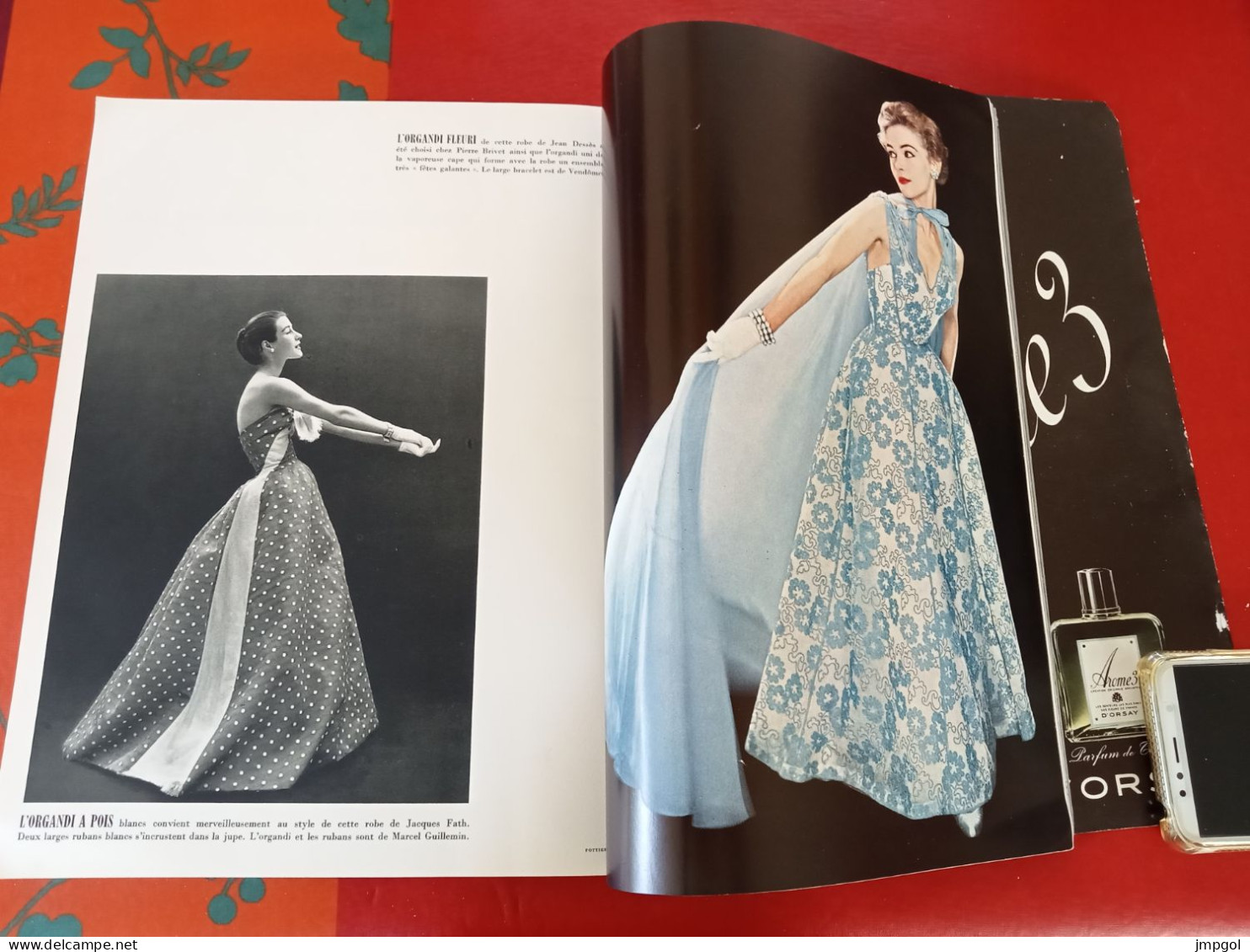 Officiel de la Mode et de la Couture Paris Mars 1954 Collections Printemps Dior Balmain Cardin Nina Ricci Givenchy Patou