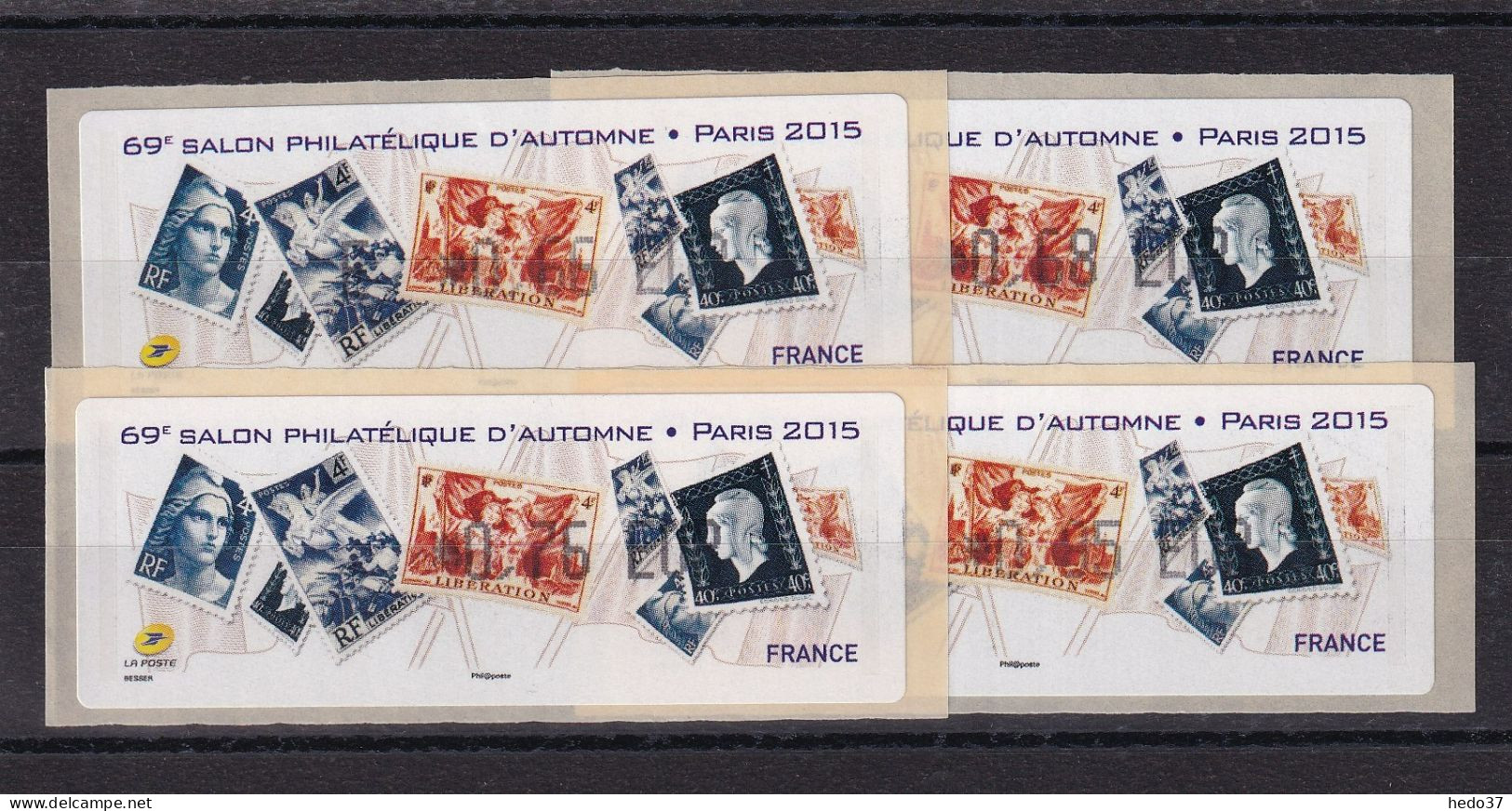 France Timbres De Distributeurs N°1181 - 4 Ex. - Neuf ** Sans Charnière - TB - 2010-... Illustrated Franking Labels