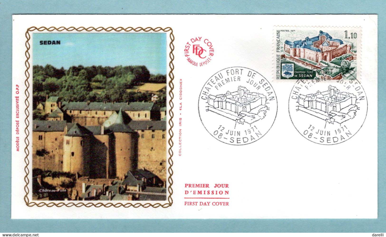 FDC France 1971 - Château Fort De Sedan - YT 1686 - 08 Sedan - 1970-1979