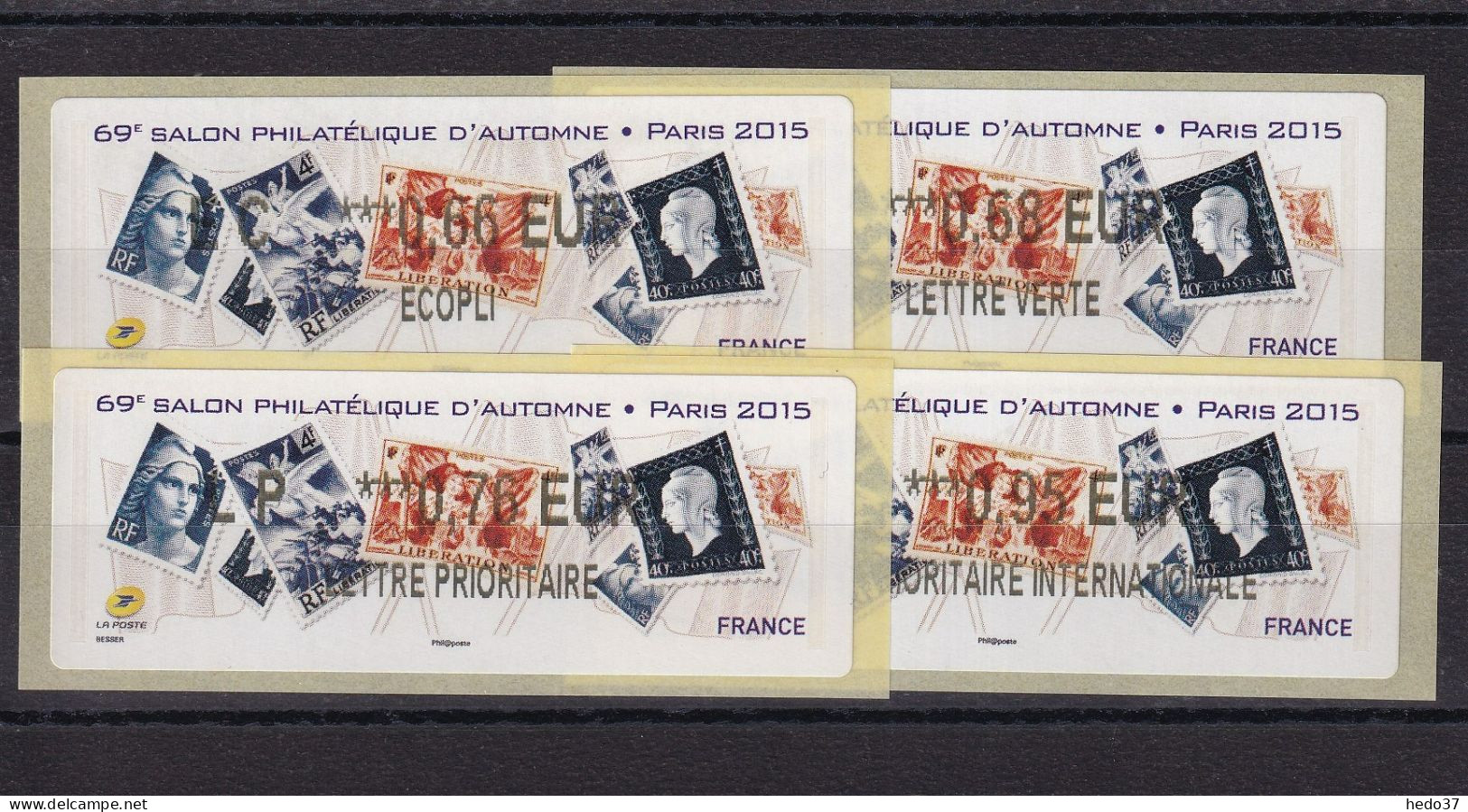 France Timbres De Distributeurs N°1182 - 4 Ex. - Neuf ** Sans Charnière - TB - 2010-... Illustrated Franking Labels