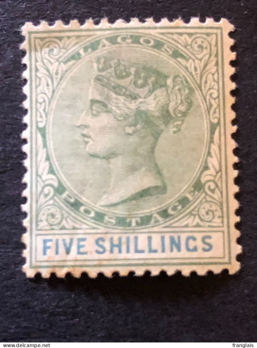 LAGOS  SG 40  5s Green And Blue  MH* - Nigeria (...-1960)