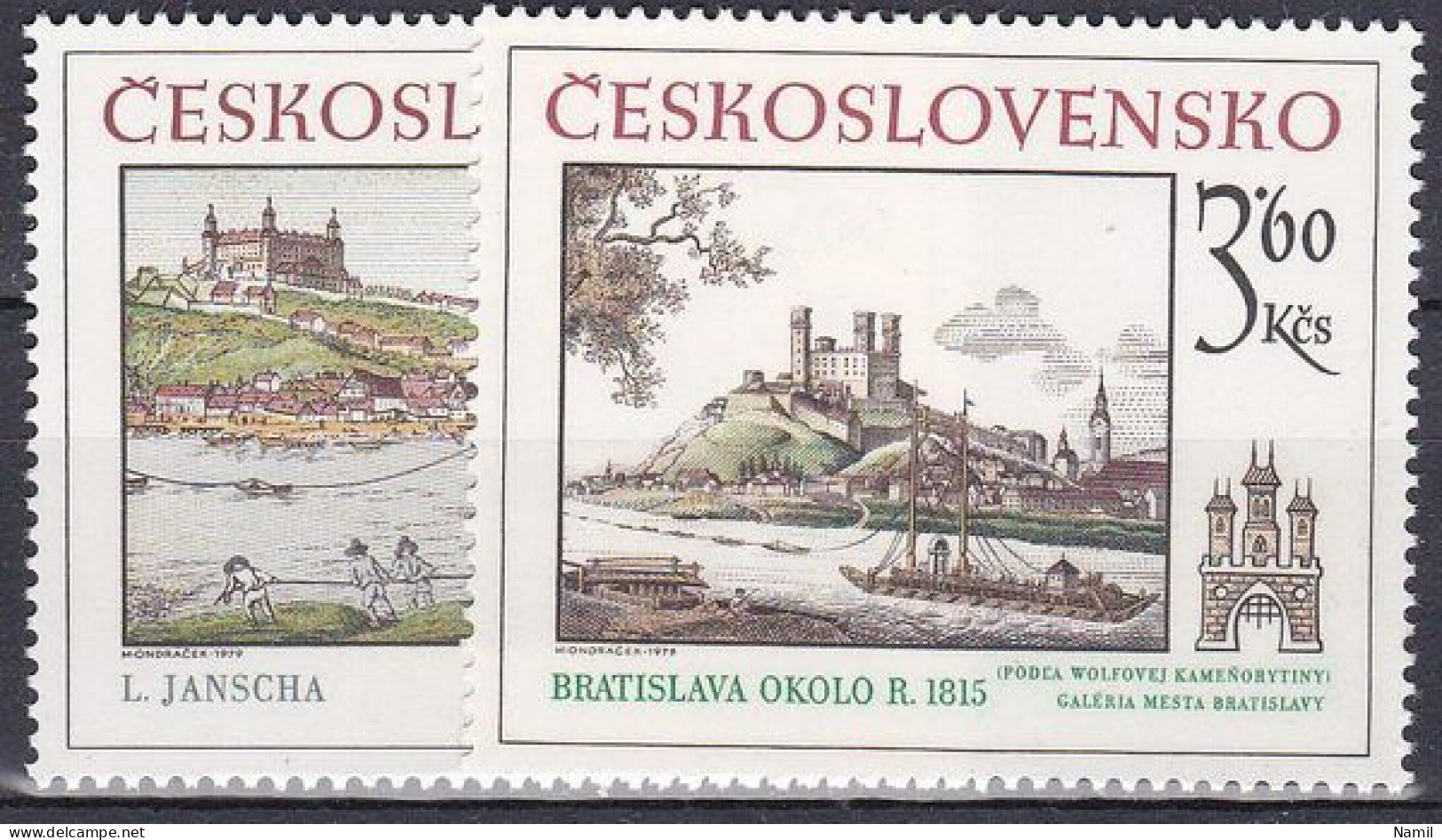 ** Tchécoslovaquie 1979 Mi 2539-40 (Yv 2365-6), (MNH)** - Unused Stamps