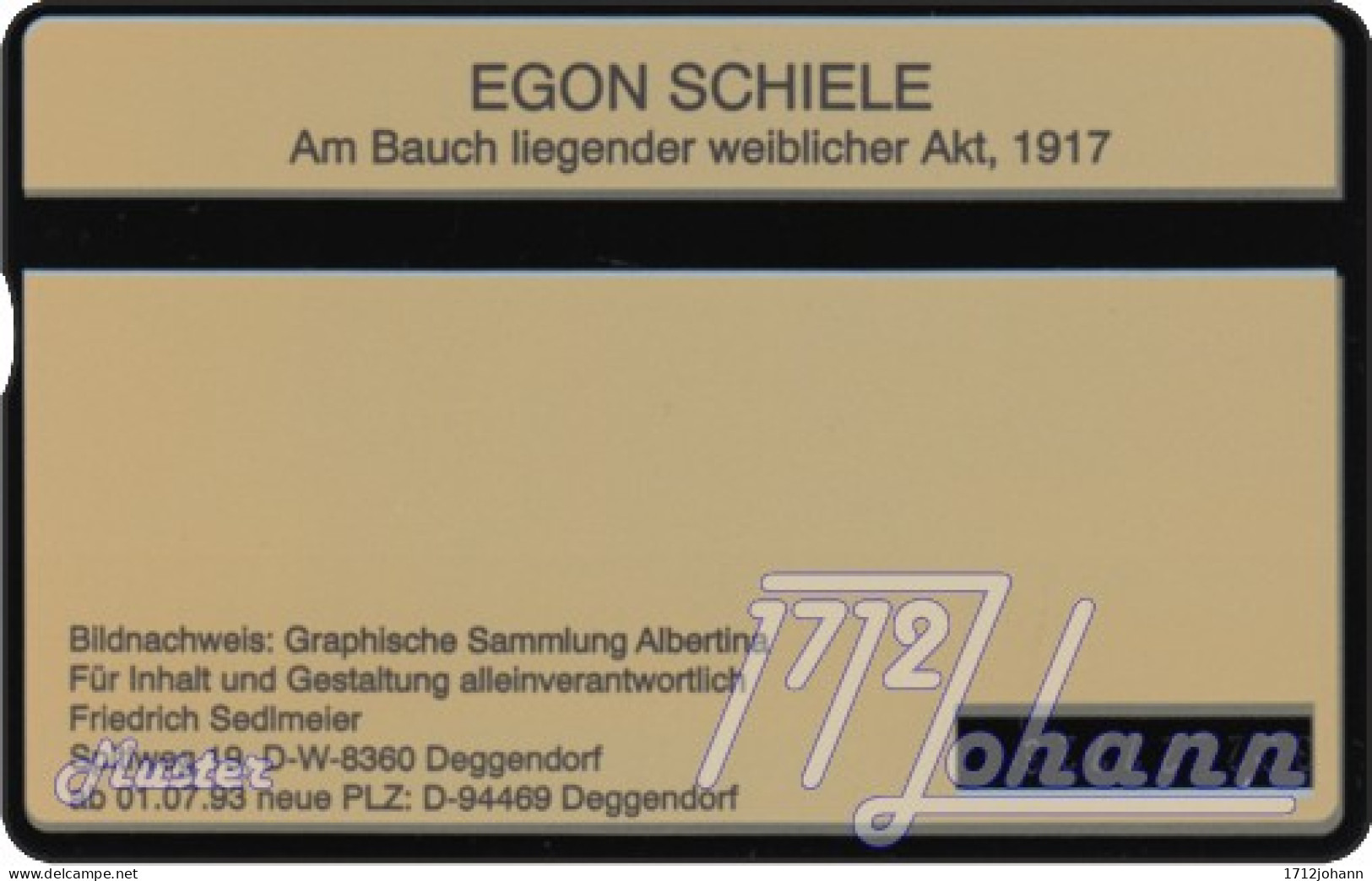 AUSTRIA Private: "Egon Schiele 1 - Liegender Akt" - MINT [ANK P135] - Austria