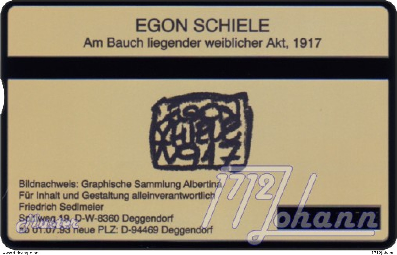 AUSTRIA Private: "Egon Schiele 1 - Liegender Akt" - MINT [ANK P135A] - Oostenrijk