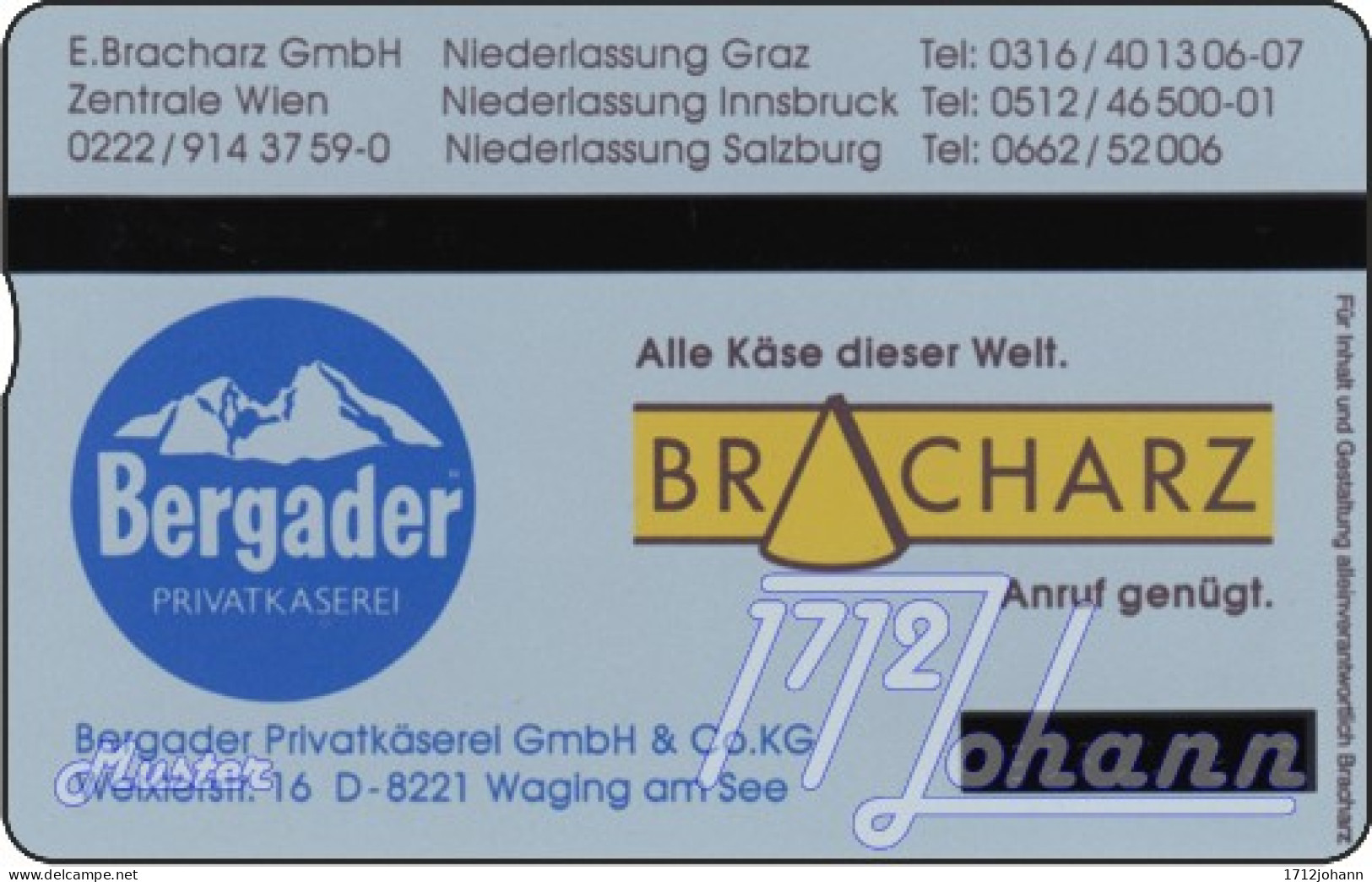 AUSTRIA Private: "Käse - Bavaria Blu" (305L) - MINT [ANK P138] - Autriche