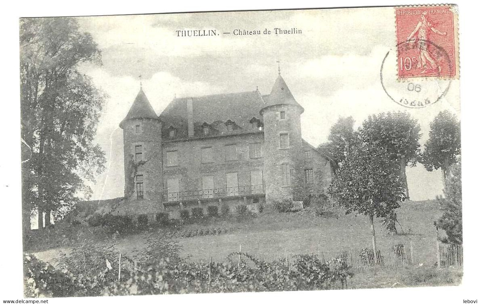 France – THUELLIN « Château De Thuellin » (1906) - Tullins