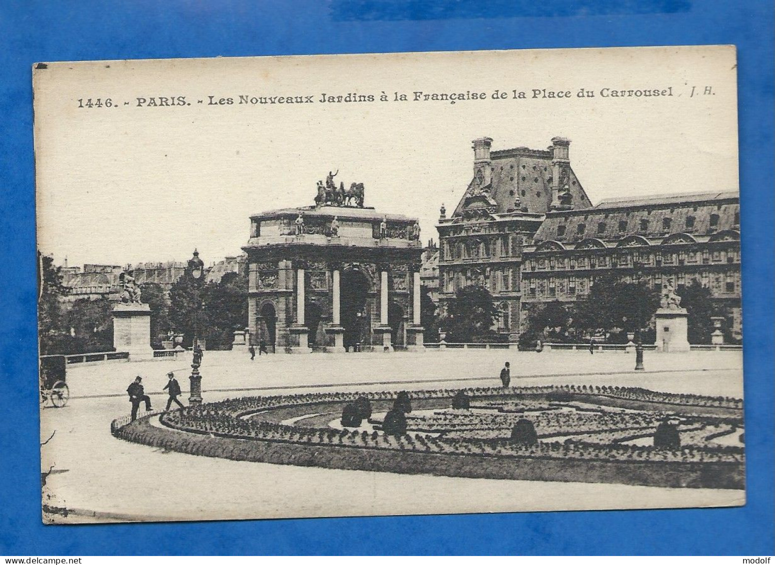 CPA - 75 - Paris - Les Nouveaux Jardins à La Française De La Place Du Carrousel - Pub Samaritaine - Non Circulée - Louvre