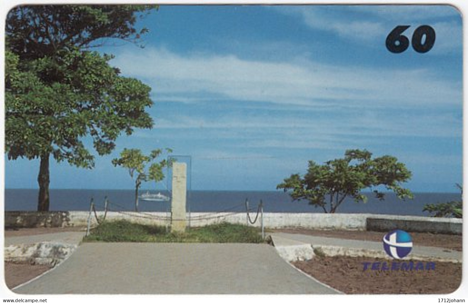 BRASIL N-369 Magnetic Telemar - Landscape, Coast - Used - Brésil