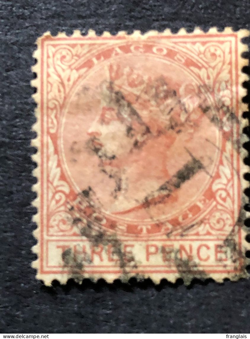 LAGOS  SG 13 3d Chestnut Wmk CC - Nigeria (...-1960)