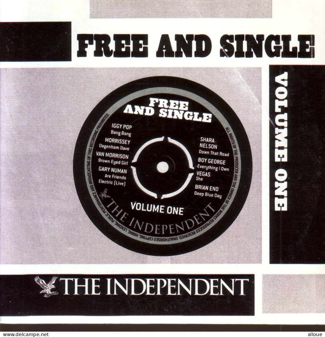 FREE AND SINGLE VOL 1 - CD THE INDEPENDENT - POCHETTE CARTON - IGGY POP-MORRISSEY-VAN MORRISON-GARY NUMAN - Other - English Music