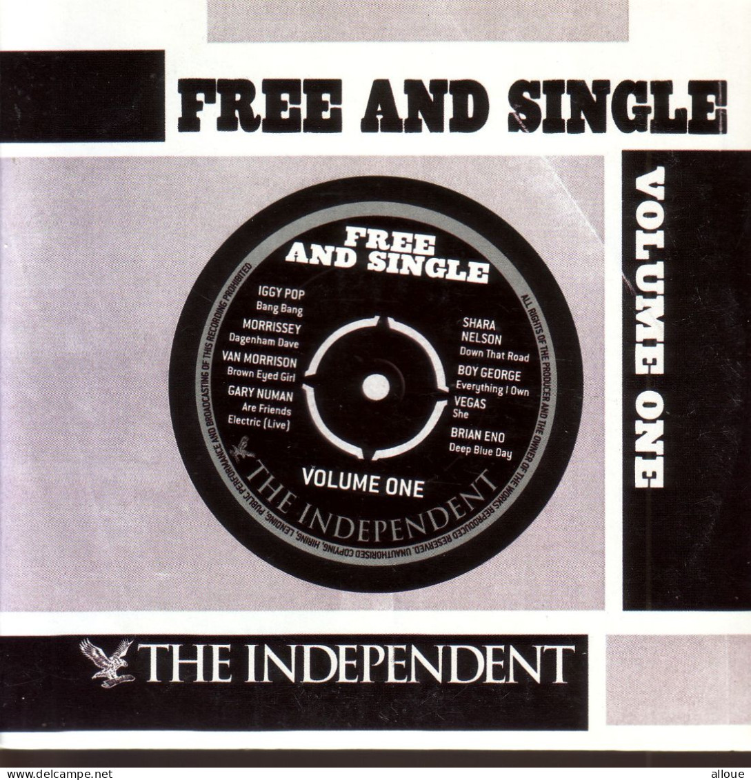 FREE AND SINGLE VOL 1 - CD THE INDEPENDENT - POCHETTE CARTON - IGGY POP-MORRISSEY-VAN MORRISON-GARY NUMAN - Andere - Engelstalig