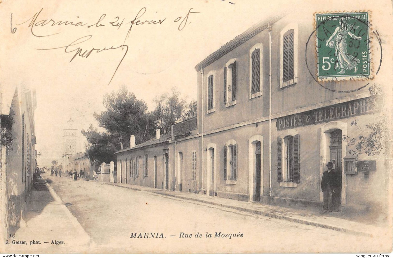 CPA ALGERIE / MARNIA / RUE DE LA MOSQUEE - Sonstige & Ohne Zuordnung