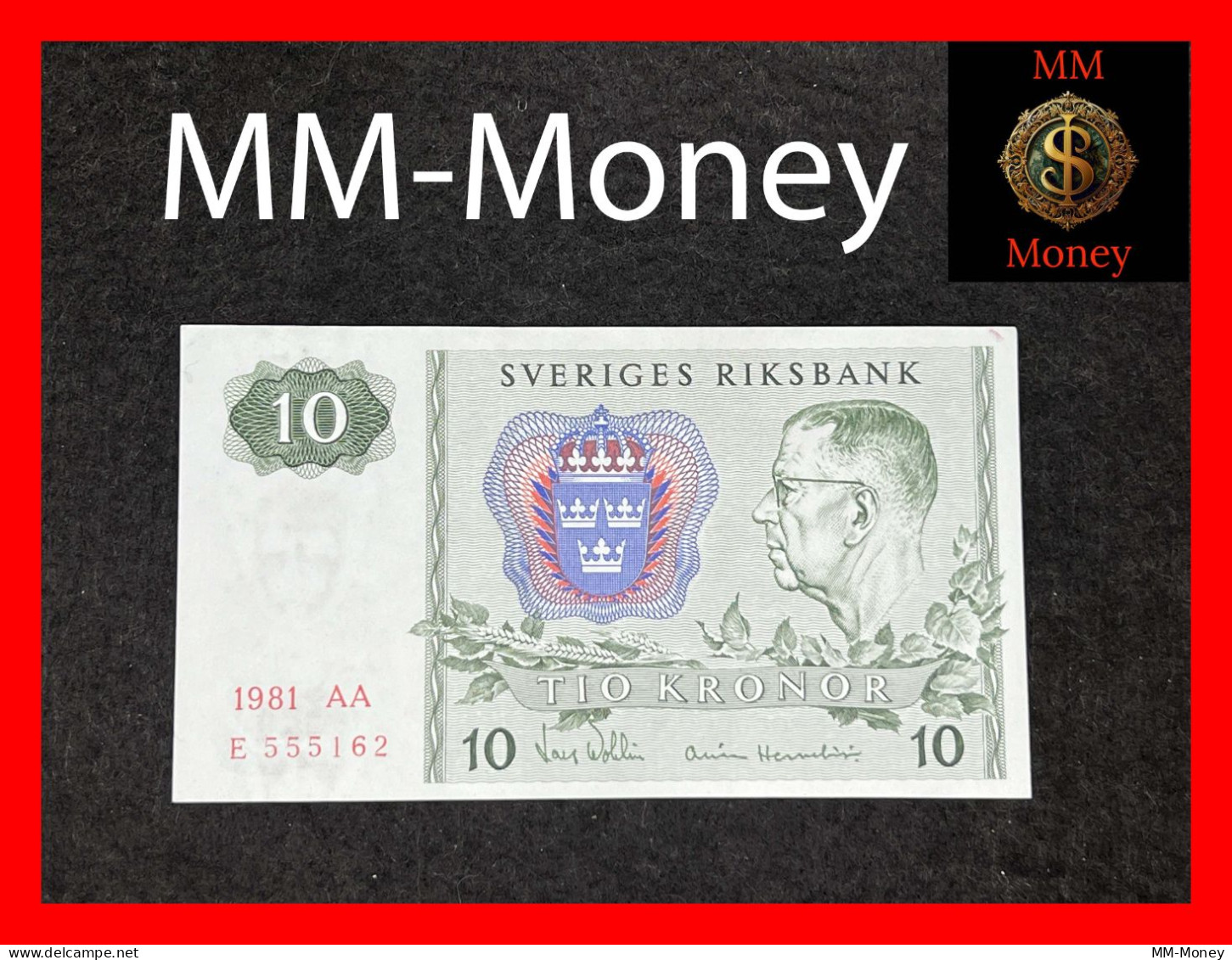 SWEDEN 10 Kronor 1981  P. 52    AUNC - Sweden