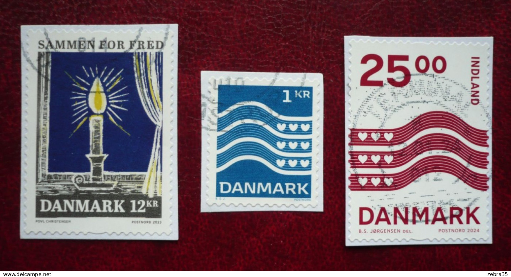 Dänemark Kleines Lot Neuheiten Aus 2023 - 2024 Auf Papier Gestempelt / On Paper Used - Used Stamps