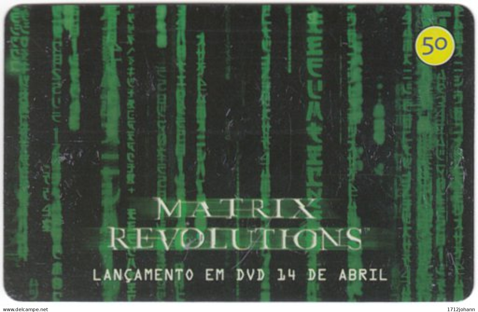 BRASIL U-198 Magnetic Telefonica - Cinema, Matrix Revolutions - Used - Brasil