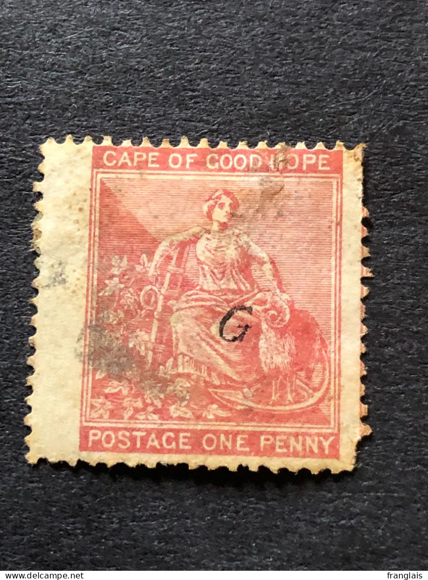 GRIQUALAND WEST  SG 16  1d Carmine Red With Italic G MNG   CV £28 - Griqualand Ouest (1874-1879)