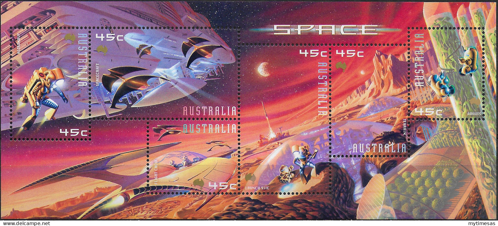 2000 Australia Exploration Of Mars MNH S.G. N. MS 2049 - Other & Unclassified
