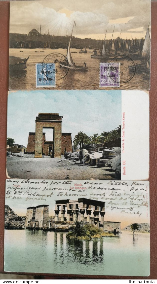 Egypte، 3 Cartes Postales Anciennes - Other & Unclassified