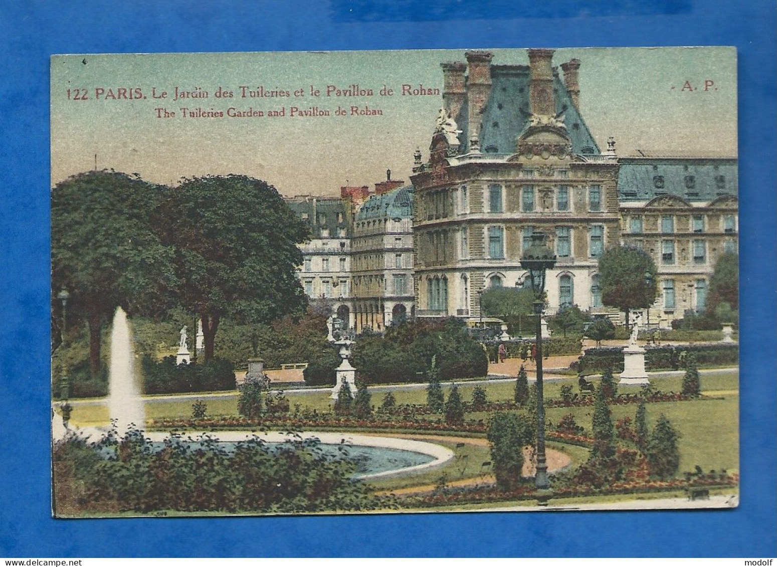 CPA - 75 - Paris - Le Jardin Des Tuileries Et Le Pavillon De Rohan - Colorisée - Circulée - Louvre