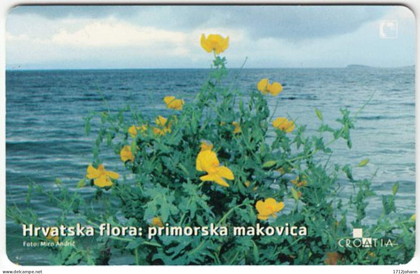 CROATIA C-661 Chip HT - Plant, Flower - Used - Kroatien