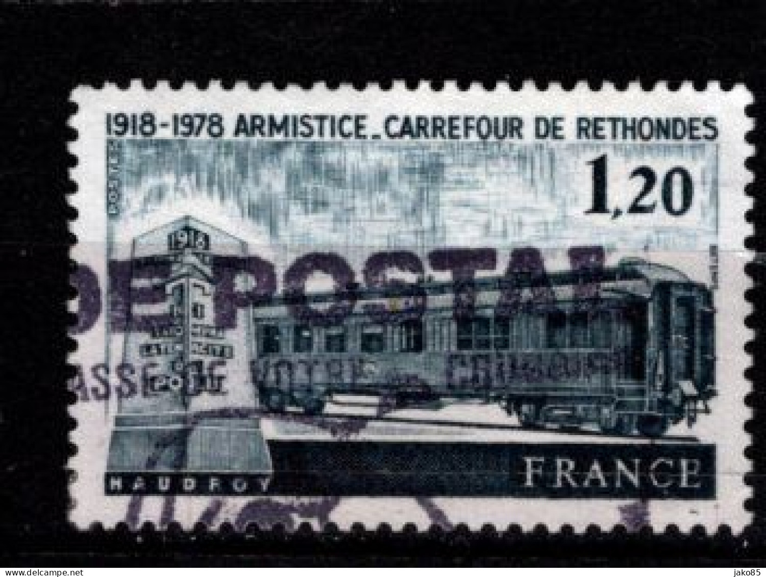 - FRANCE - 1978 - YT N° 2022 - Oblitéré - Wagon Armistice - Gebraucht