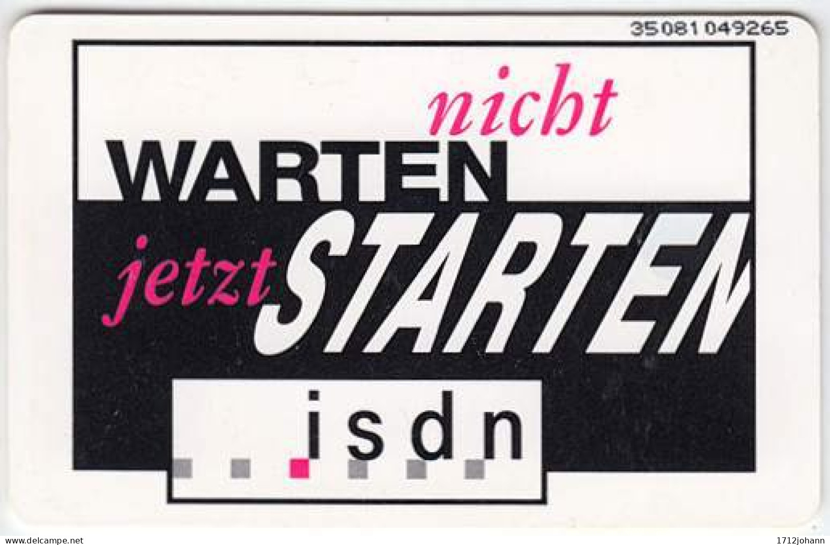 GERMANY PD-Serie A-057 - PD 7 95 - Communication, ISDN - Used - P & PD-Series: Schalterkarten Der Dt. Telekom