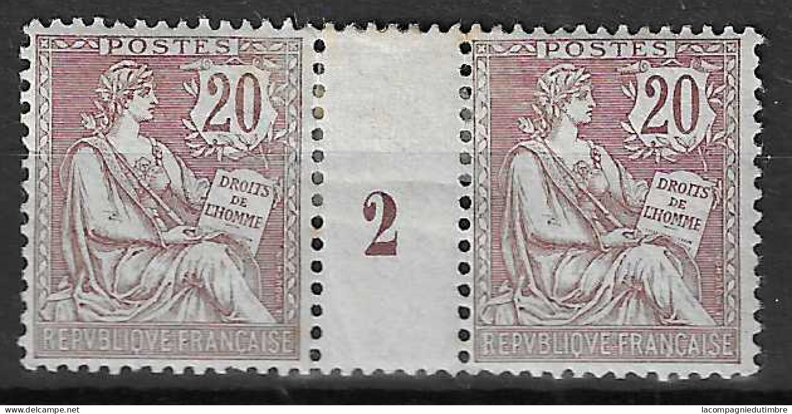 France YT N° 126 Millésime 1902 Neuf *. B/TB - Millésimes