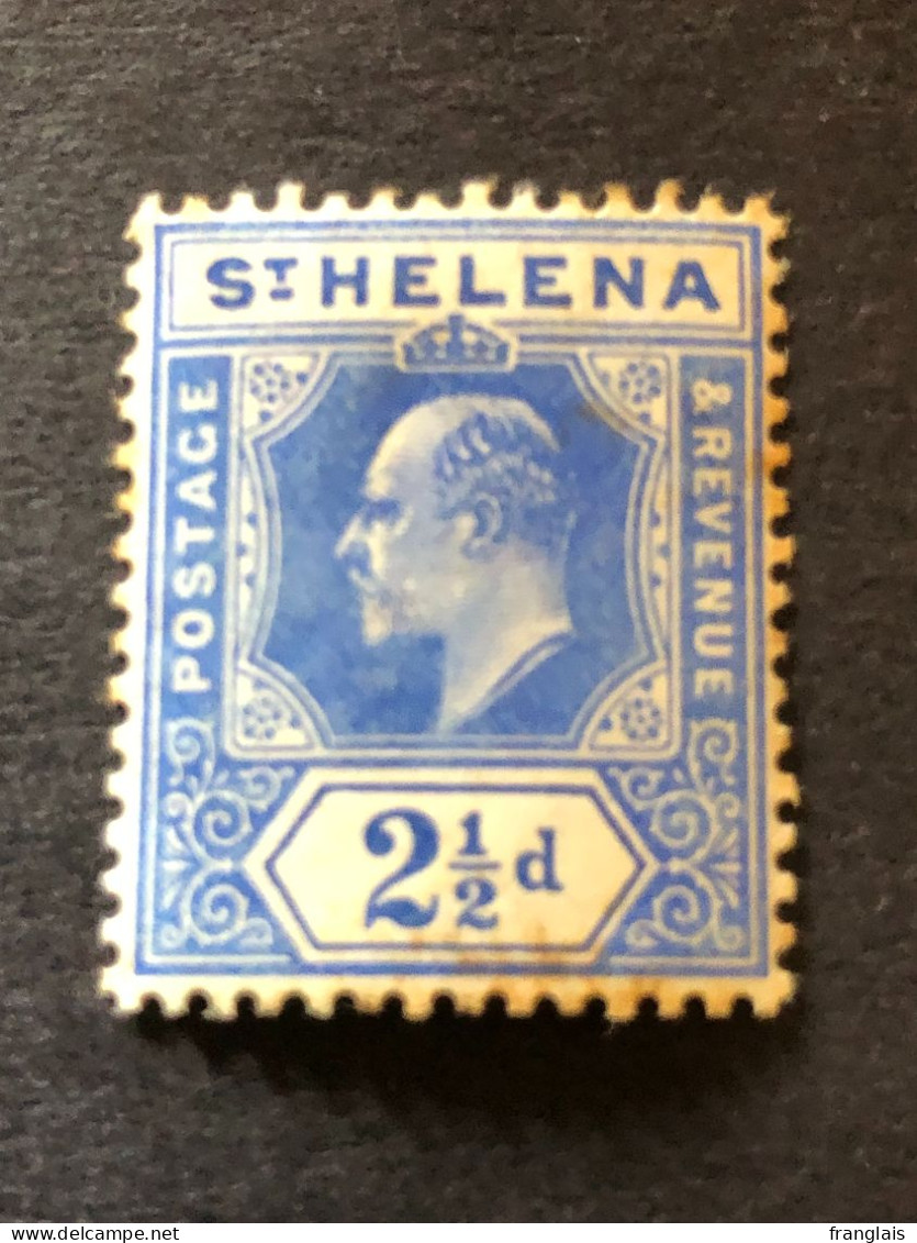 SAINT HELENA SG 64  2 1/2d Blue MH* - St. Helena
