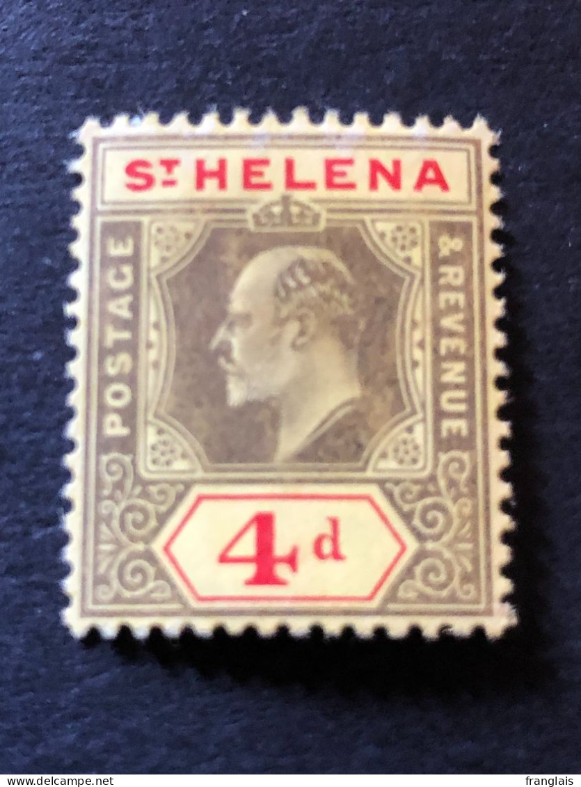 SAINT HELENA SG 66  4d Black And Red  MH* - St. Helena