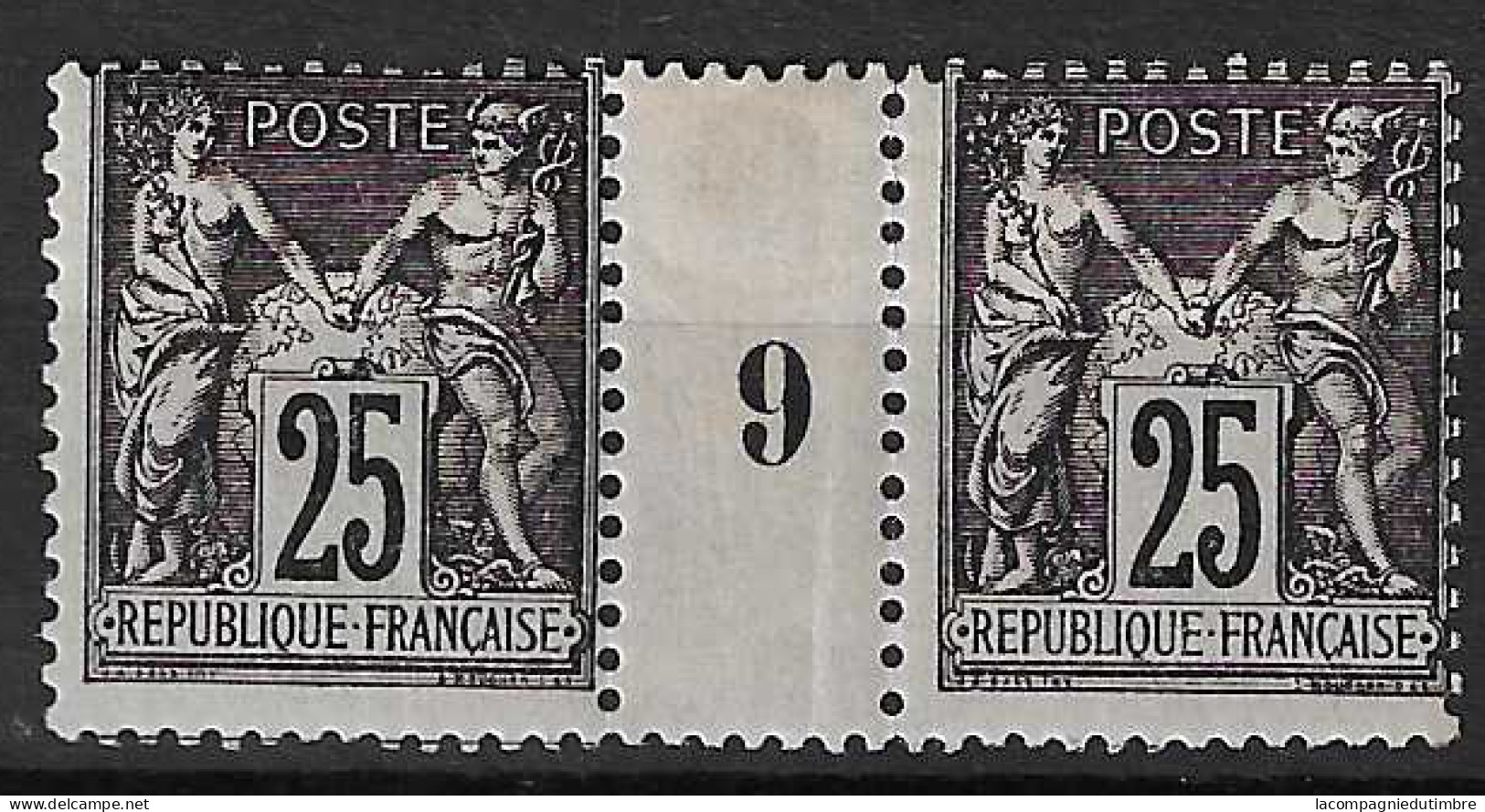 France YT N° 97 Millésime 1902 Neuf *. Les Deux Timbres ** MNH. TB - Millésimes