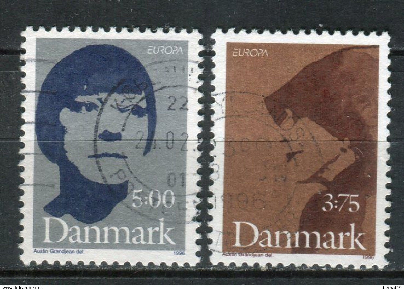 Dinamarca 1996. Yvert 1128-29 Usado. - Oblitérés
