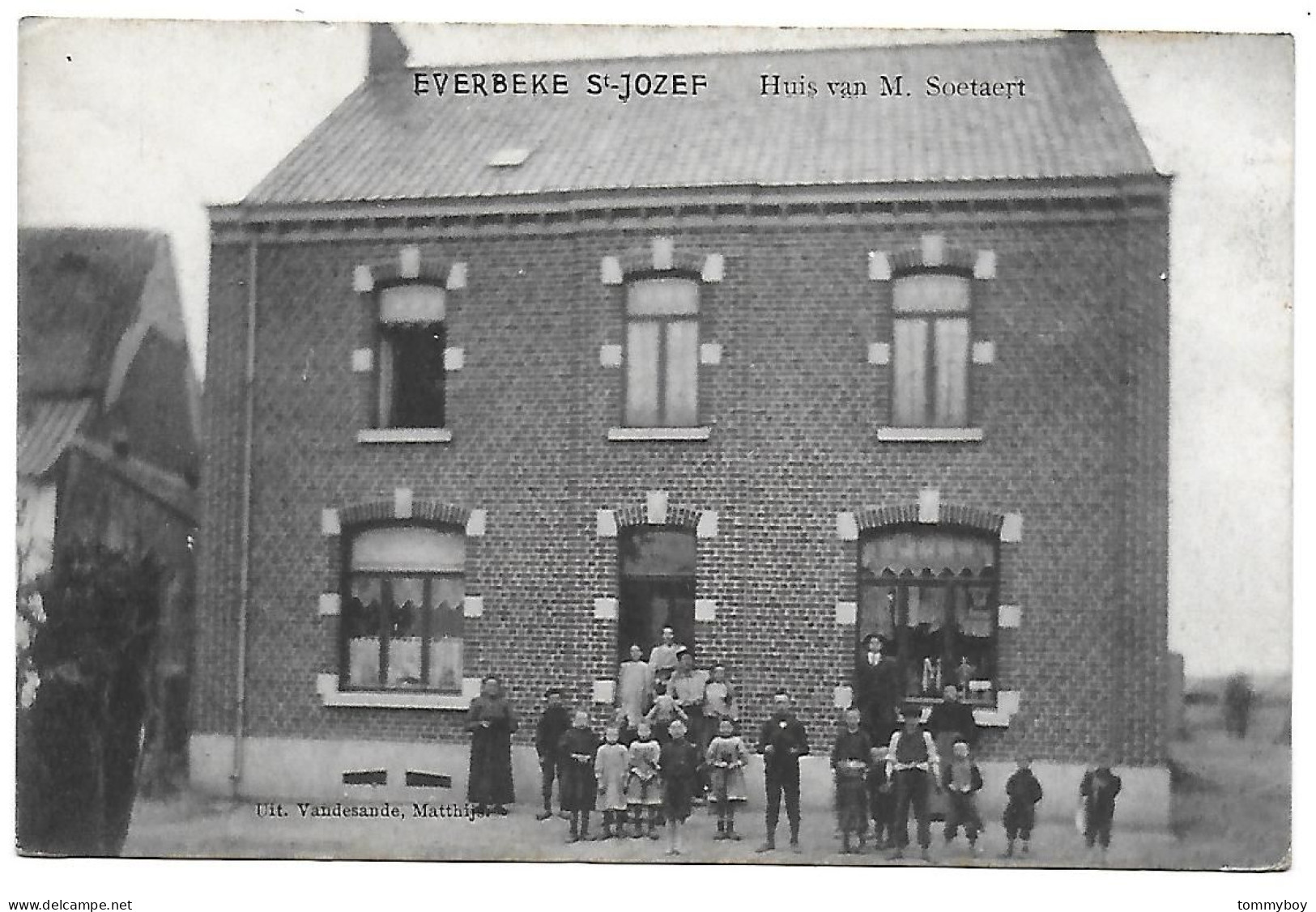 CPA Everbeke St Jozef, Huis Van M. Soetaert - Brakel