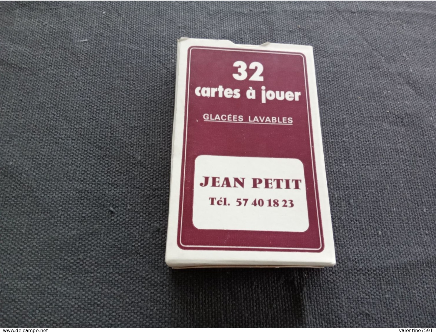 Jeu 32  Cartes    " Vignobles  Jean PETIT, St Emilion   "    Bon état     Net  4 - Playing Cards (classic)