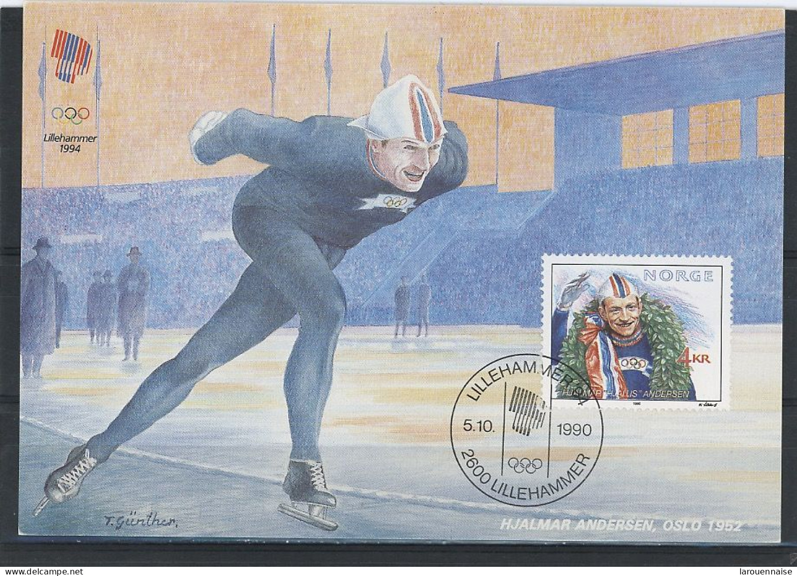 JEUX OLYMPIQUES - PATINAGE DE VITESSE -HJALMAR ANDERSEN -OSLO 1952- - Olympic Games