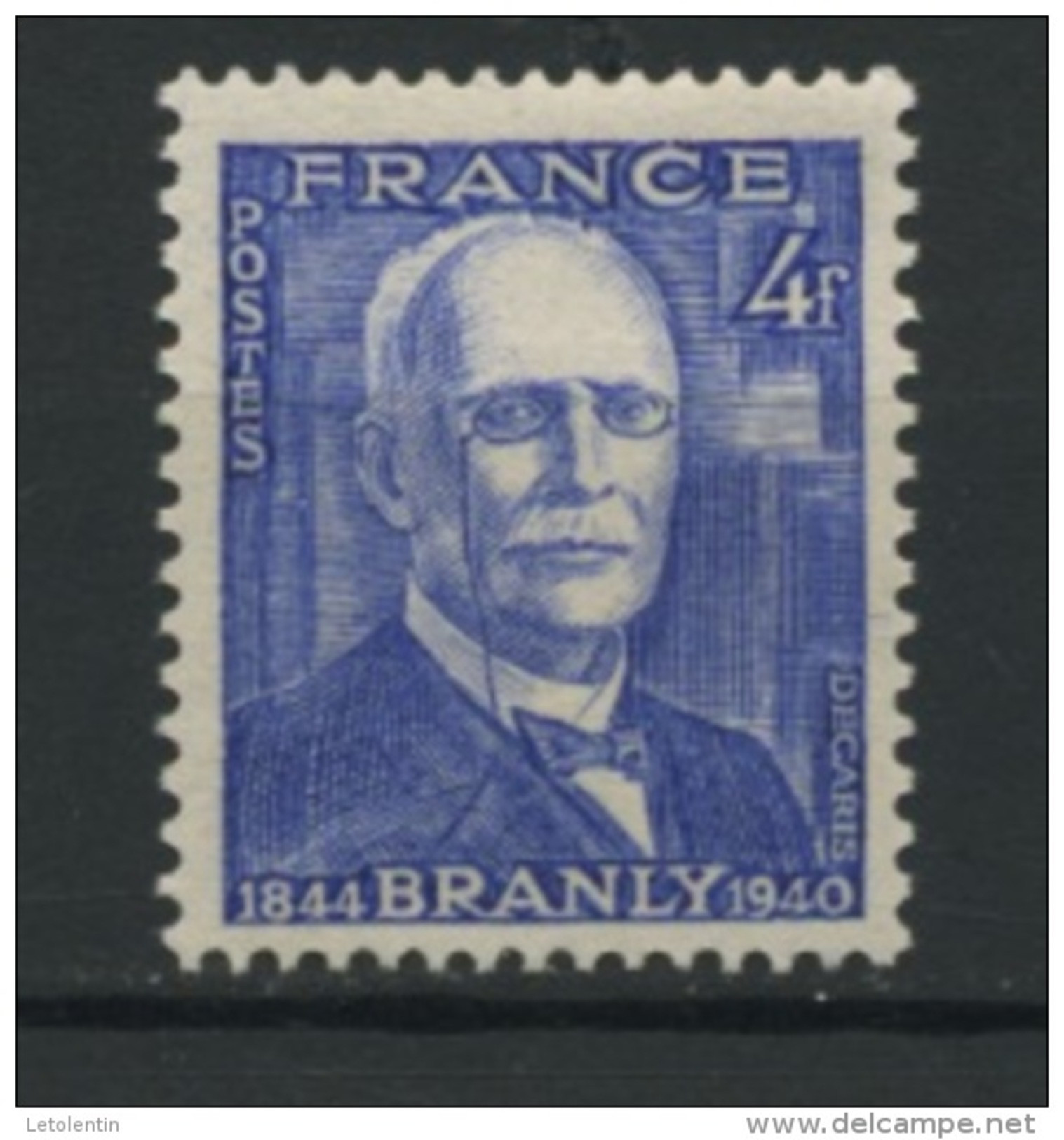 FRANCE - BRANLY - N° Yvert 599** - Unused Stamps